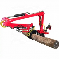 Log Crane grapple With Hydraulic Pump And Engine Motor In Forestry Machine